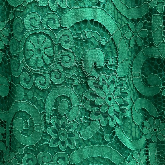 Nanette Lepore Shamrock Green Lace Shift Dress - Picture 4 of 11